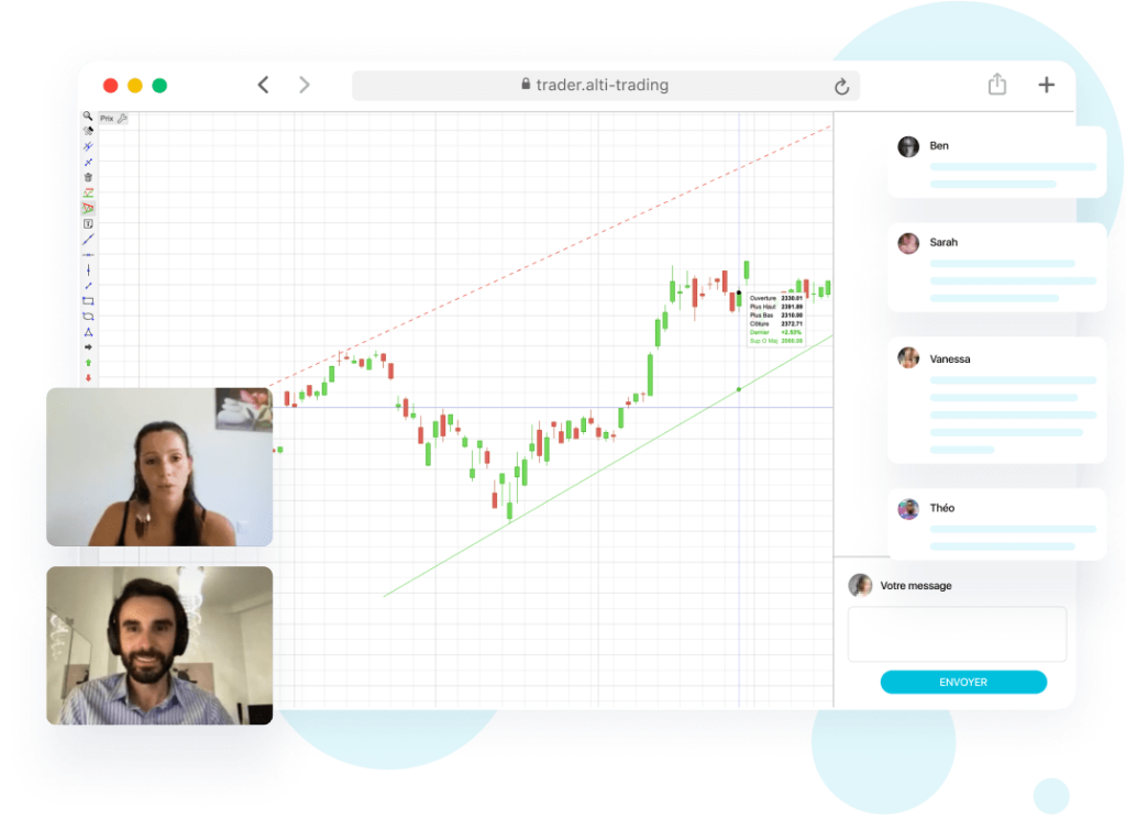 découvrez notre formation en trading, conçue pour vous initier aux marchés financiers et vous donner les compétences nécessaires pour investir avec succès. apprenez les stratégies de trading, l'analyse technique et la gestion des risques, tout en bénéficiant d'une approche pratique et d'un accompagnement personnalisé. rejoignez-nous dès aujourd'hui pour transformer votre passion en expertise.